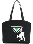 Prada Monkey Print Tote - Black