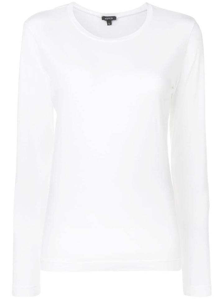 Aspesi Long Sleeved T-shirt - White