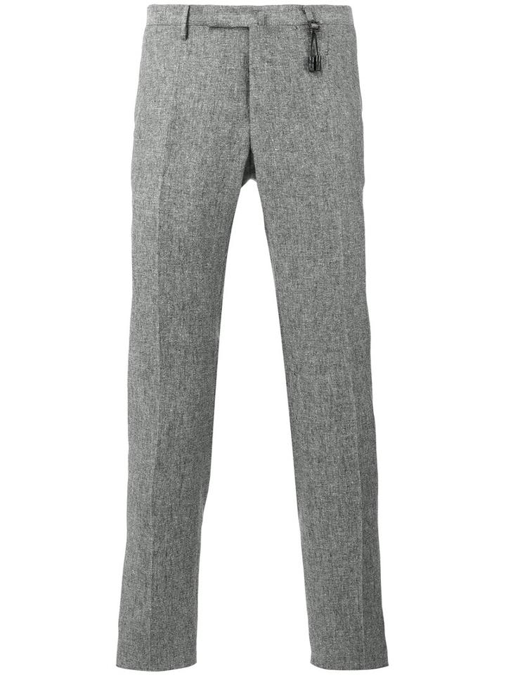 Incotex - Skinny Trousers - Men - Silk/linen/flax - 46, Grey, Silk/linen/flax