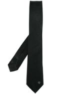 Versace Micro Medusa Head Tie - Black