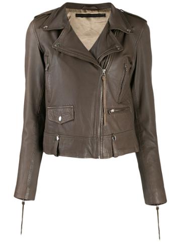 Munderingskompagniet Short Biker Jacker - Brown