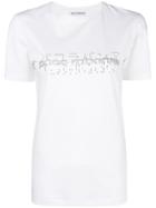 Paco Rabanne Embellished Logo T-shirt - White