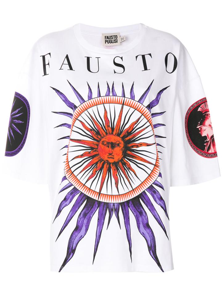 Fausto Puglisi Embroidered Oversized T-shirt - White
