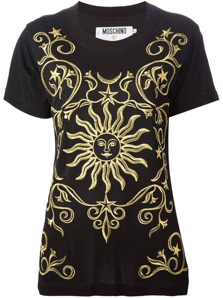 Moschino Vintage Sun Embroidered Top And Trousers