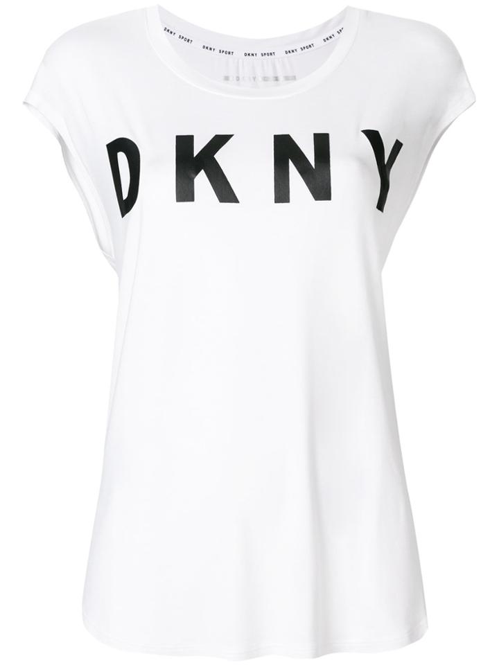 Dkny Logo Patch T-shirt - White