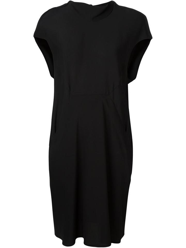 Rick Owens Draped Dress, Women's, Size: 38, Black, Viscose/acetate