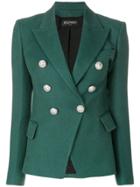 Balmain Button Detail Jacket - Green