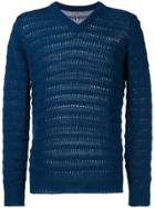 Nuur Ribbed Detail Pullover - Blue