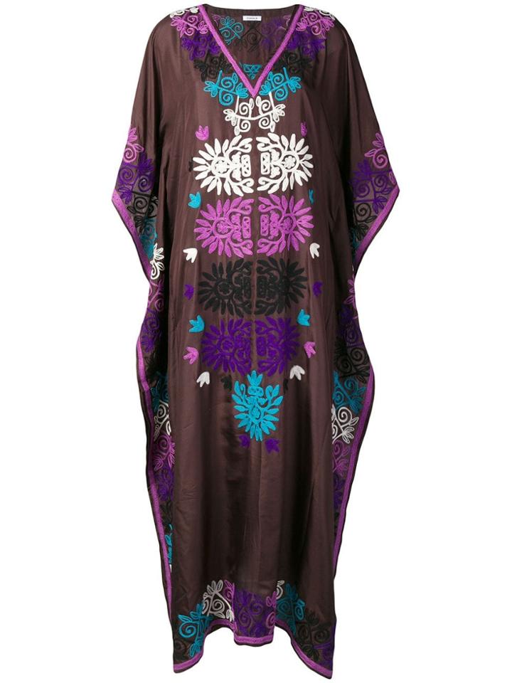 P.a.r.o.s.h. Embroidered Dress - Brown