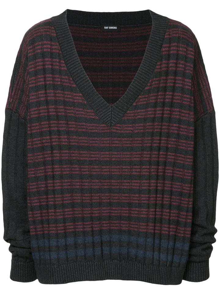 Raf Simons Oversized Knitted Jumper - Blue
