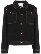 Telfar Detachable Sleeve Denim Jacket - Blue