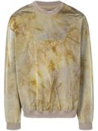 Represent Tan Tie Dye Sweater - Green