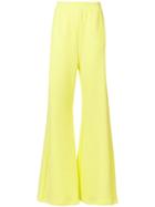 Mm6 Maison Margiela Ribbed Palazzo Pants - Yellow & Orange