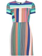 Dvf Diane Von Furstenberg Short Sleeve Tailored Dress - Multicolour