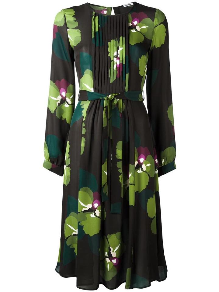 P.a.r.o.s.h. 'satoko' Dress, Women's, Green, Silk