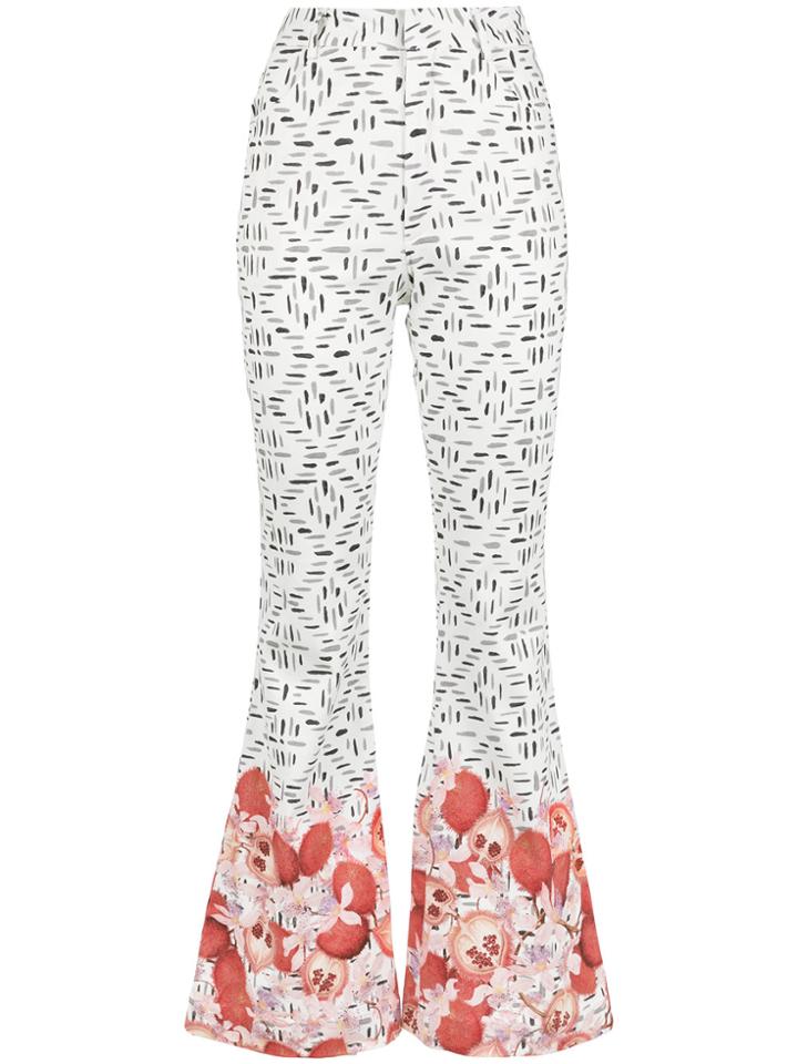 Isolda Selena Flared Trousers - White