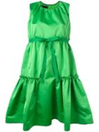 Rochas Peplum Dress, Women's, Size: 38, Green, Polyester/silk