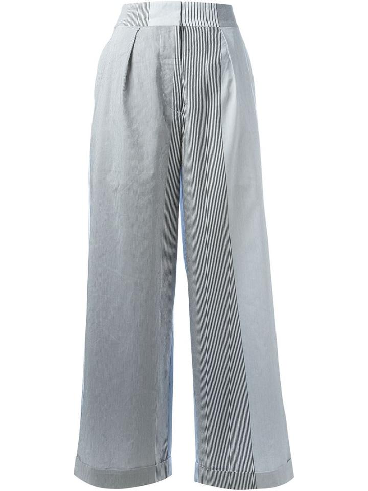 Ports 1961 Wide-legged Trousers, Women's, Size: 42, Blue, Cotton/cupro