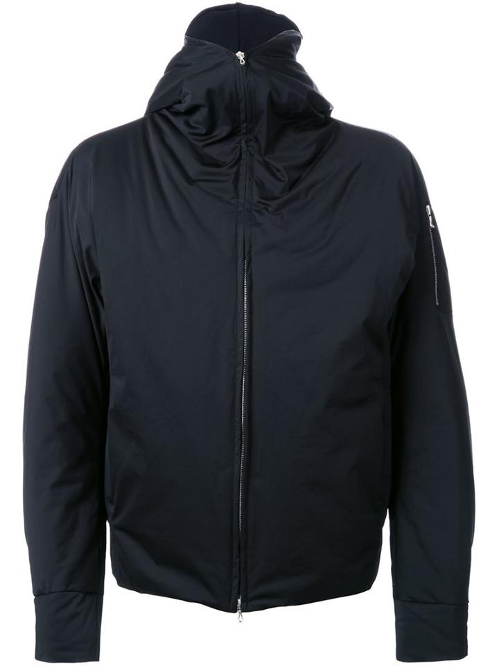 Kazuyuki Kumagai Hooded Padded Jacket, Men's, Size: 2, Black, Polyester