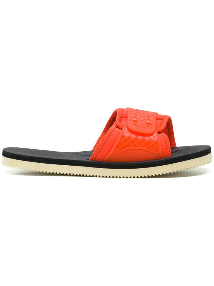 Suicoke Adjustable Wrap-front Slides - Yellow & Orange