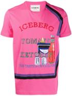 Iceberg Embroidered Crewneck T-shirt - Pink