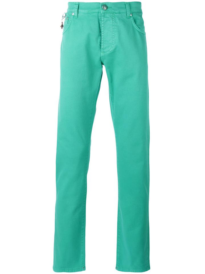 Isaia - Classic Chinos - Men - Cotton/spandex/elastane - 58, Green, Cotton/spandex/elastane