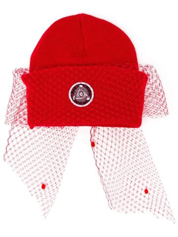 Silver Spoon Attire Lace Mesh Beanie