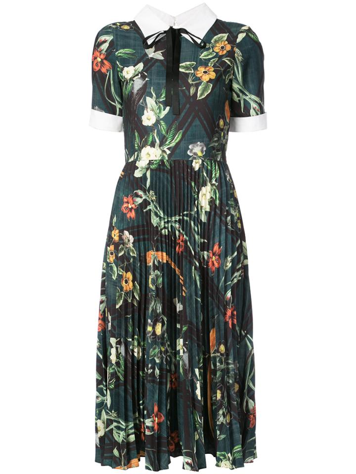 Patbo Floral Shirt Dress - Green