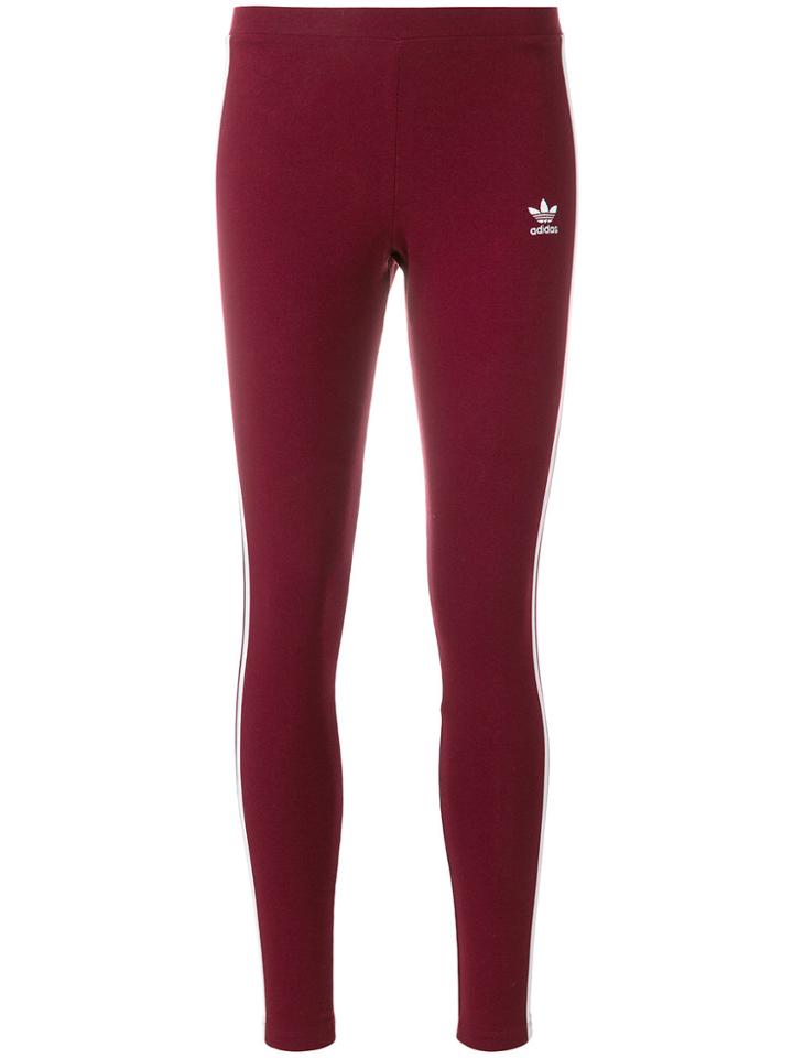 Adidas High Waisted Leggings - Red