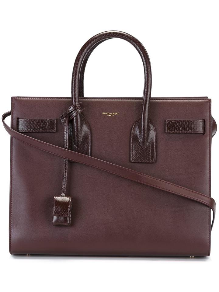 Saint Laurent Small 'sac De Jour' Tote, Women's, Red, Calf Leather