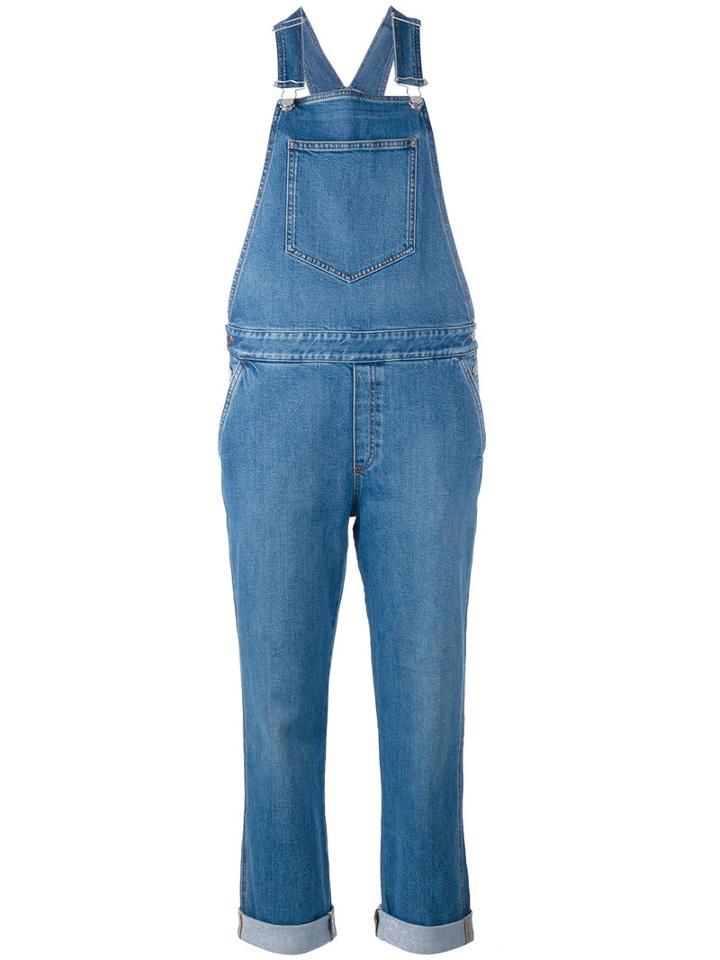 Stella Mccartney Denim Dungarees, Women's, Size: 42, Blue, Cotton/spandex/elastane