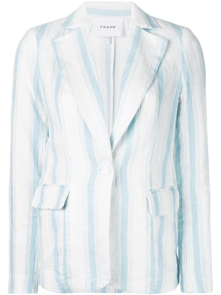 Frame Striped Blazer - Blue