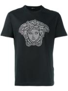 Versace Studded Medusa Head T-shirt, Men's, Size: Medium, Black, Cotton
