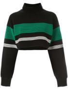 Nagnata Retro Cropped Turtleneck Jumper - Black