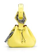 Ganni Small Drawstring Handbag - Yellow