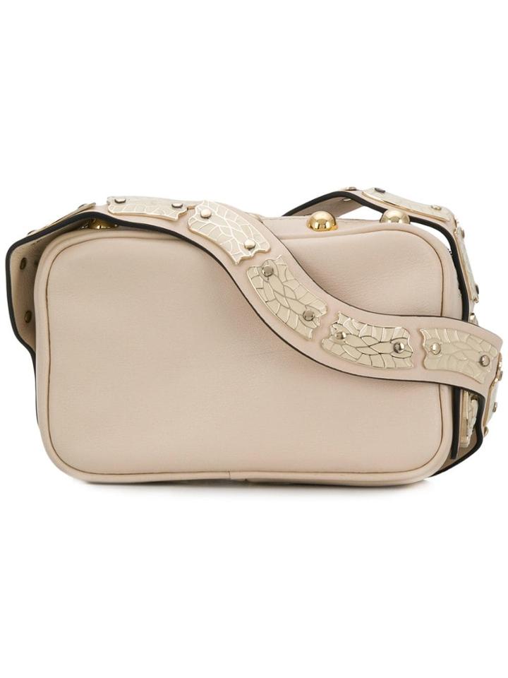Red Valentino Stud-embellished Camera Bag - Nude & Neutrals