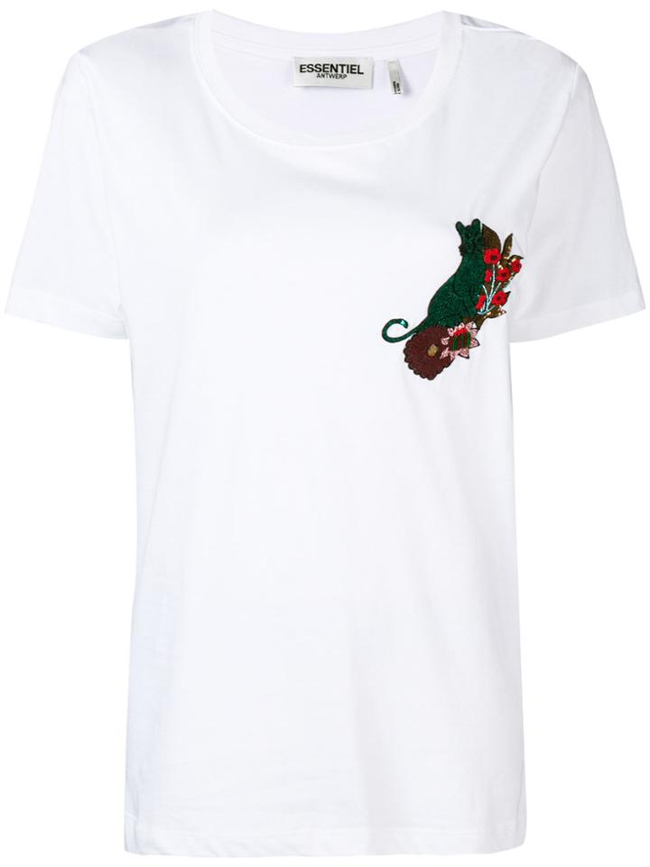 Essentiel Antwerp Bead Embroidered T-shirt - White