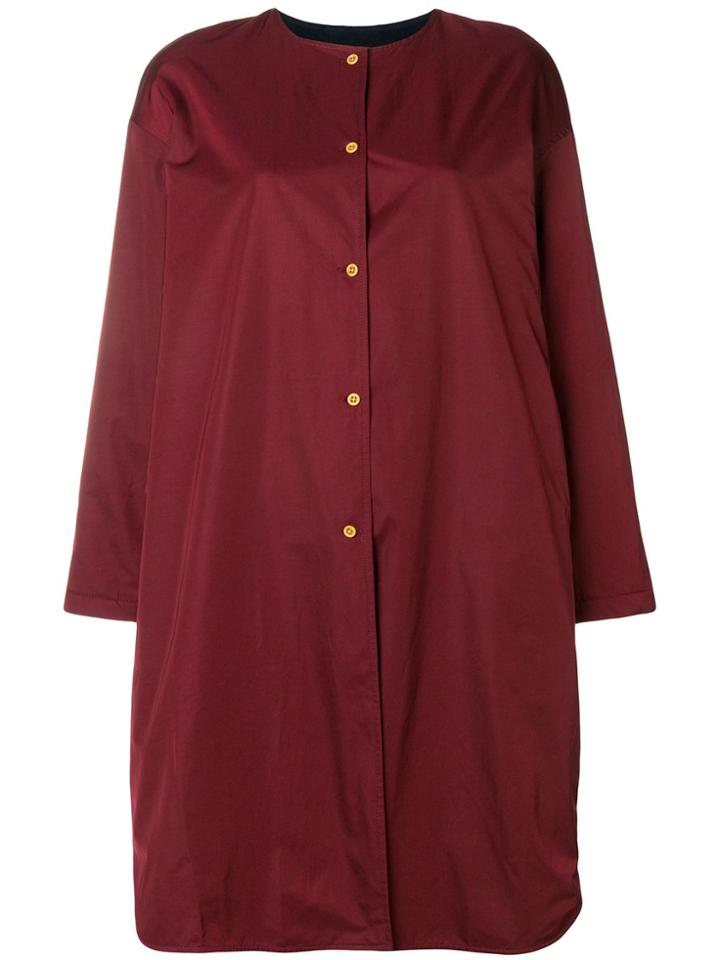 Bellerose Collarless Coat - Red