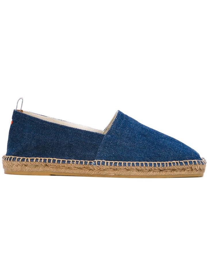 Castañer Pablo Espadrilles, Men's, Size: 44, Blue, Cotton/straw/rubber