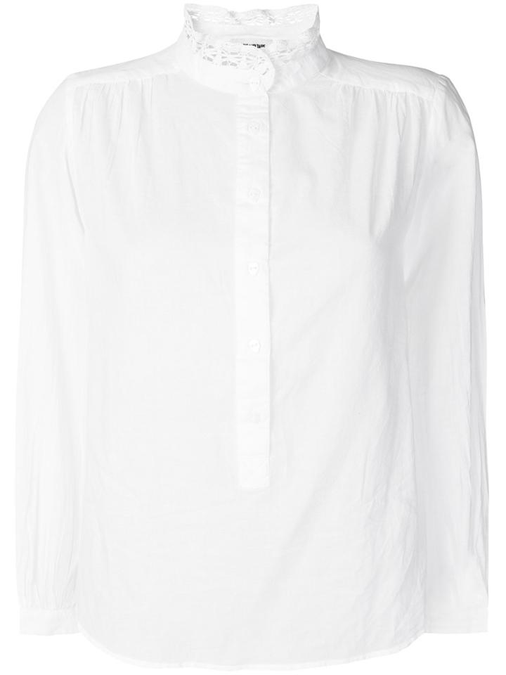 Zadig & Voltaire Mandarin Collar Shirt - White