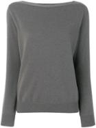 Fabiana Filippi Boat Neck Jumper - Grey