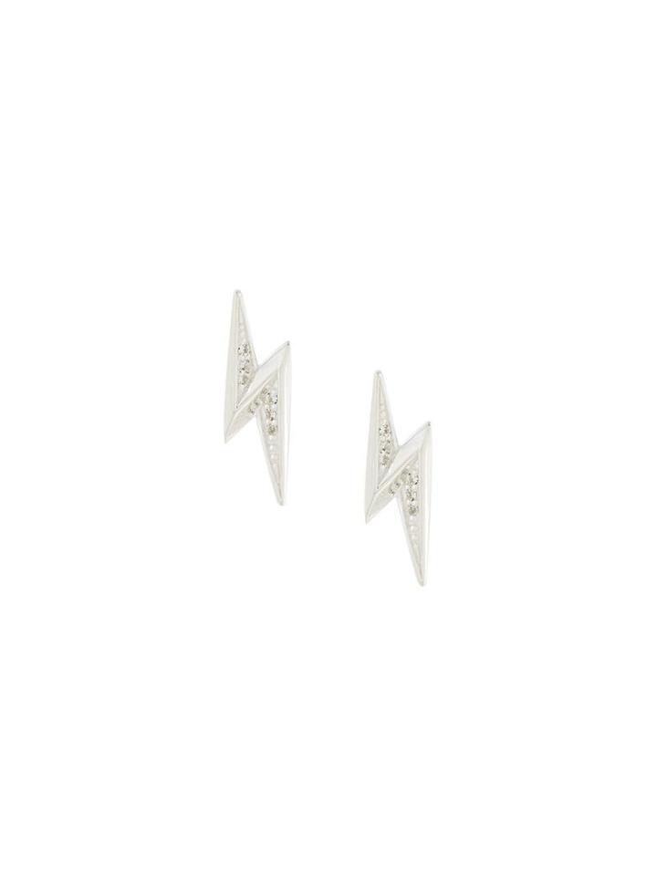 Astley Clarke 'mini Lightning Bolt Biography' Stud Earrings, Women's, Metallic
