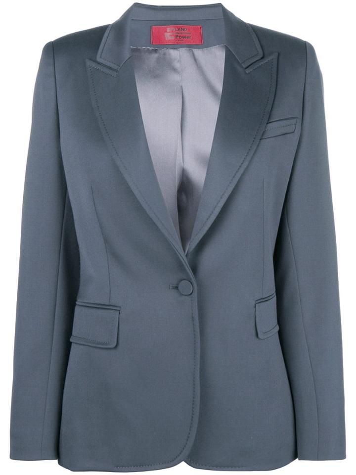 Styland Peaked Lapel Blazer - Grey