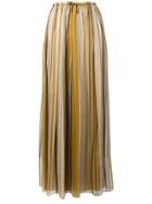 Brunello Cucinelli Striped Straight Skirt - Neutrals