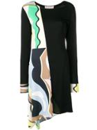 Emilio Pucci Vallauris Print Asymmetric Dress - Black
