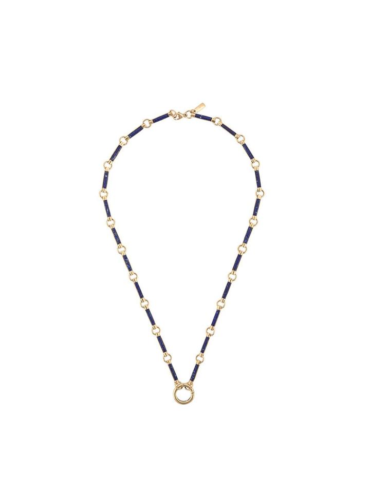 Foundrae 18kt Gold Lapis Lazuli Element Stone Chain Necklace