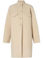 Burberry Wool Cashmere Tailored Coat - Neutrals