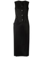 Reinaldo Lourenço Midi Dress - Black