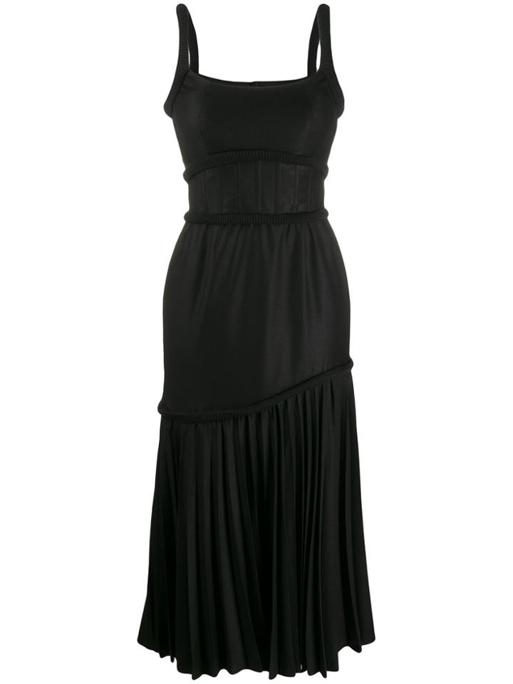 Atu Body Couture Tiered Flared Dress - Black