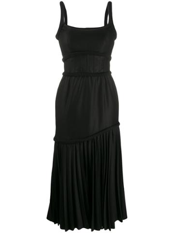 Atu Body Couture Tiered Flared Dress - Black